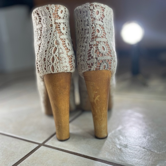 Jeffrey Campbell Lita Women's Platform Lace Up Ankle Boots Size 8 - Picture 5 of 15